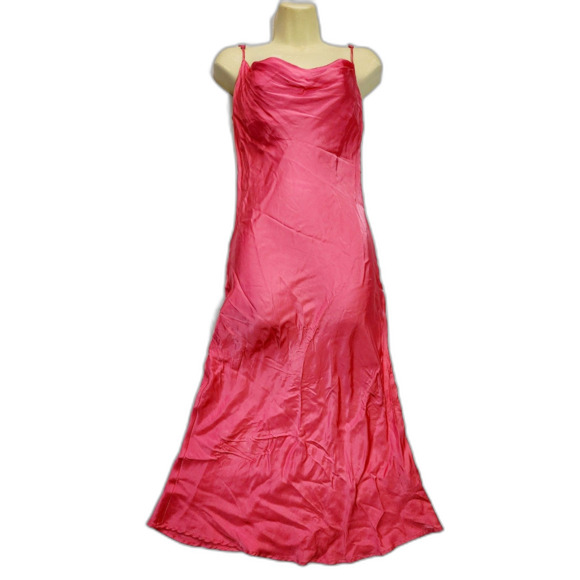 Zara Dresses & Skirts - Zara Women’s Pink Satin Effect Slip Dress size M